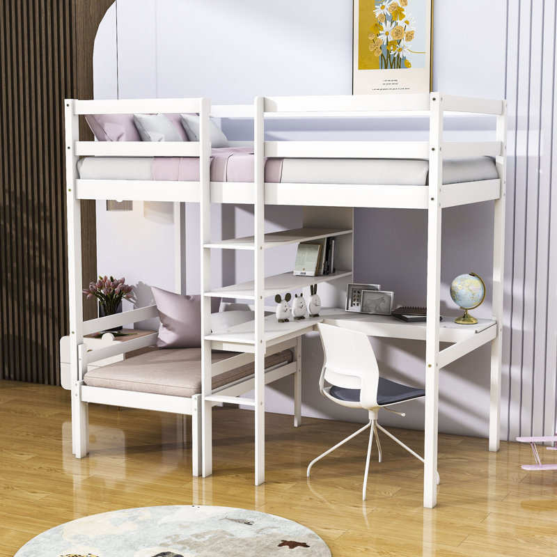 Harriet bee ayres twin loft bed hotsell
